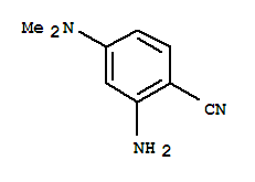2-氨基-4-(二甲基氨基)苯甲腈结构式_28340-63-8结构式