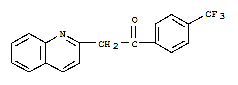 2-Quinolin-2-yl-1-[4-(trifluoromethyl)phenyl]-ethanone Structure,283597-72-8Structure
