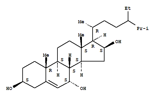 3,7,16-TRihydroxystigmast-5-ene Structure,289056-24-2Structure