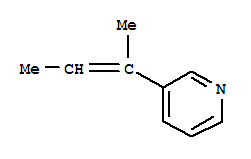 (9CI)-3-(1-甲基-1-丙烯基)-吡啶结构式_291753-54-3结构式
