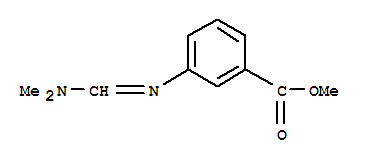 (8ci)-m-[[(二甲基氨基)亚甲基]氨基]-苯甲酸甲酯结构式_29366-18-5结构式