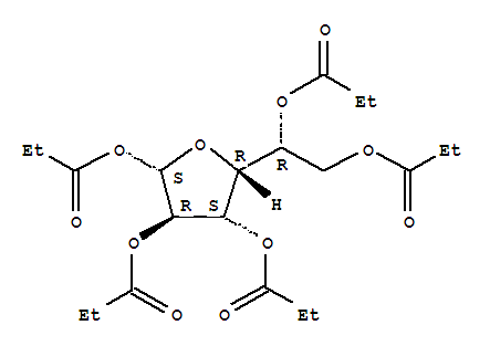 1,2,3,5,6-戊-O-丙酰基呋喃己糖结构式_294638-87-2结构式