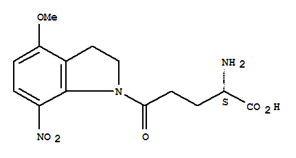 (S)-alpha-amino-2,3-dihydro-4-methoxy-7-nitro-d-oxo-1h-indole-1-pentanoic acid Structure,295325-62-1Structure