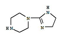  1-(4,5-二氢-1H-咪唑-2-基)-哌嗪结构式_295341-59-2结构式