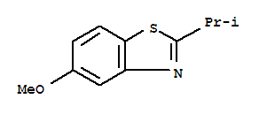 (9ci)-5-甲氧基-2-(1-甲基乙基)-苯并噻唑结构式_300706-27-8结构式