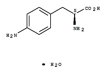 4-氨基-L-苯基丙氨酸水合物结构式_304671-92-9结构式