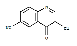 6-Quinolinecarbonitrile,3-chloro-3,4-dihydro-4-oxo- Structure,304904-67-4Structure