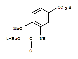 Boc-3-氨基-4-甲氧基苯甲酸结构式_306937-12-2结构式