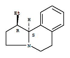 (1R,10bS)-rel-(9CI)-1-乙基-1,2,3,5,6,10b-六氢吡咯并[2,1-a]异喹啉结构式_307310-37-8结构式