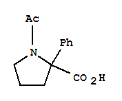 1-乙酰基-2-苯基脯氨酸结构式_308841-65-8结构式