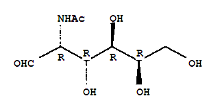 2-乙酰氨基-2-脱氧-D-吡喃半乳糖结构式_31022-50-1结构式
