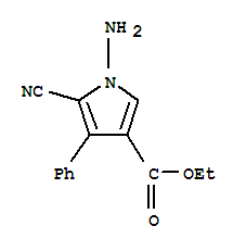 1-氨基-3-乙氧甲酰-4-苯基-5-氰基吡咯结构式_310431-14-2结构式