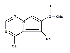 4-Chloro-5-methylpyrrolo[2,1-f][1,2,4]triazine-6-carboxylic acid methyl ester Structure,310442-40-1Structure