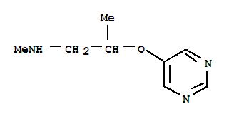 (9ci)-n-甲基-2-(5-嘧啶氧基)-1-丙胺结构式_310881-02-8结构式