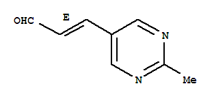 (2e)-(9ci)-3-(2-甲基-5-嘧啶)-2-丙烯醛结构式_312262-93-4结构式