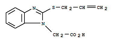 (2-烯丙基磺酰基-苯并咪唑-1-基)-乙酸结构式_312754-94-2结构式