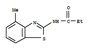 (9CI)-N-(4-甲基-2-苯并噻唑)-丙酰胺结构式_313251-71-7结构式