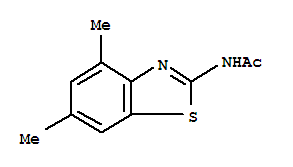(9ci)-n-(4,6-二甲基-2-苯并噻唑)-乙酰胺结构式_313262-36-1结构式