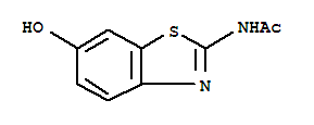 (9ci)-n-(6-羟基-2-苯并噻唑)-乙酰胺结构式_313496-85-4结构式
