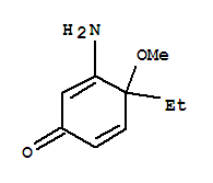 (9ci)-3-氨基-4-乙基-4-甲氧基-2,5-环己二烯-1-酮结构式_313693-60-6结构式