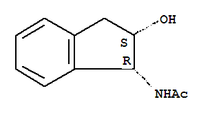 (9ci)-n-[(1r,2s)-2,3-二氢-2-羟基-1H-茚-1-基]-乙酰胺结构式_313952-36-2结构式