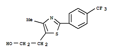 4-甲基-2-[4-(三氟甲基)苯基]-5-噻唑乙醇结构式_317319-02-1结构式