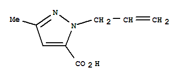 1-烯丙基-3-甲基-1H-吡唑-5-羧酸结构式_319474-61-8结构式