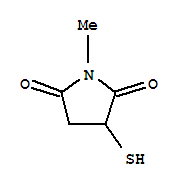 (9Ci)-3-疏基-1-甲基-2,5-吡咯烷二酮结构式_321546-79-6结构式