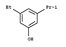(9Ci)-3-乙基-5-(1-甲基乙基)-苯酚结构式_321547-13-1结构式