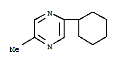 (8Ci)-2-环己基-5-甲基吡嗪结构式_32184-53-5结构式