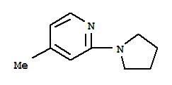Pyridine,4-methyl-2-(1-pyrrolidinyl)-(9ci) Structure,325460-95-5Structure