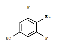 (9CI)-4-乙基-3,5-二氟-苯酚结构式_326493-67-8结构式