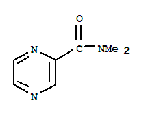 N,N-二甲基-2-吡嗪羧酰胺结构式_32743-27-4结构式