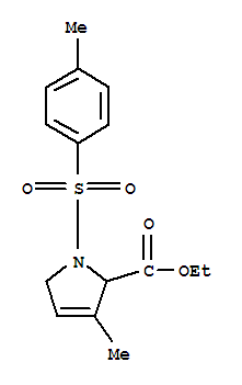 2,5-二氢-3-甲基-1-[(4-甲基苯基)磺酰基]-1H-吡咯-2-羧酸乙酯结构式_3284-53-5结构式