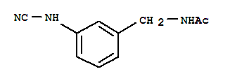 N-[[3-(氰基氨基)苯基]甲基]-乙酰胺结构式_328404-95-1结构式