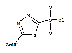 2-(乙酰氨基)-5-(氯磺酰基)-1,3,4-噻二唑结构式_32873-57-7结构式