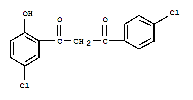 1-(5-氯-2-羟基苯基)-3-(4-氯苯基)丙烷-1,3-二酮结构式_328925-66-2结构式