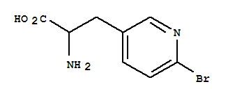 (9ci)--alpha--氨基-6-溴-3-吡啶丙酸结构式_32938-58-2结构式