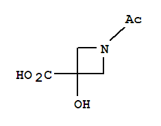 1-乙酰基-3-羟基-3-吖丁啶羧酸结构式_331000-19-2结构式