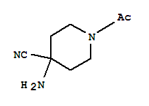 (9Ci)-1-乙酰基-4-氨基-4-哌啶甲腈结构式_331281-20-0结构式