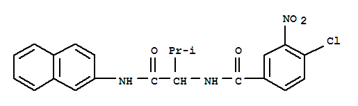 Benzamide,4-chloro-n-[2-methyl-1-[(2-naphthalenylamino)carbonyl ]propyl ]-3-nitro-(9ci) Structure,336165-54-9Structure