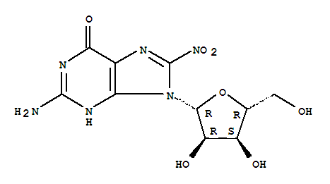 8-硝基鸟苷结构式_337536-53-5结构式