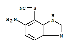 5-氨基-1H-苯并咪唑-4-基硫氰酸酯结构式_339366-94-8结构式