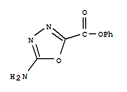 5-氨基-1,3,4-恶二唑-2-羧酸苯酯结构式_339549-13-2结构式