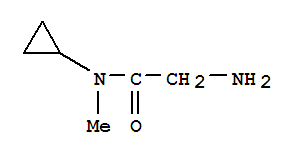 (9CI)-2-氨基-N-环丙基-N-甲基-乙酰胺结构式_340810-43-7结构式