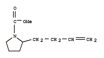 (9Ci)-2-(3-丁烯)-1-吡咯烷羧酸甲酯结构式_342878-55-1结构式