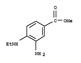 3-氨基-4-乙基氨基-苯甲酸甲酯结构式_343942-49-4结构式