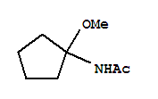 (9CI)-N-(1-甲氧基环戊基)-乙酰胺结构式_344354-94-5结构式