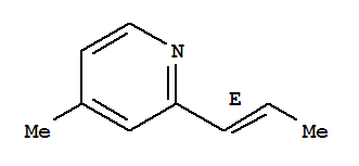 (9CI)-4-甲基-2-(1E)-1-丙烯基-吡啶结构式_344902-31-4结构式