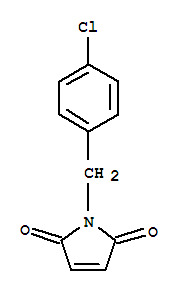 1-((4-Chlorophenyl)methyl)-1h-pyrrole-2,5-dione Structure,34569-29-4Structure